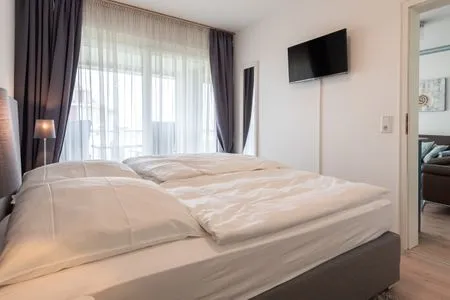 Schlafzimmer Schloss am Meer, App. 10