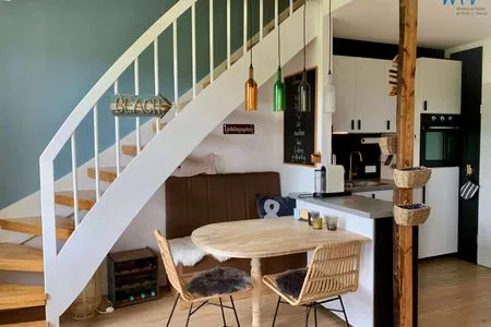 Essbereich und offene Küche Residenz am Rosengarten Ferienwohnung Atempause