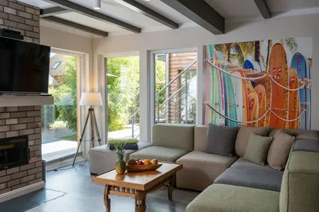Wohnzimmer Typ D2 Ferienwohnung - Hookena Beach