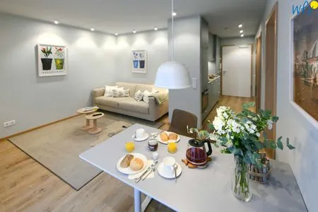 Wohnzimmer Töwerhus Ferienwohnung Krabbe