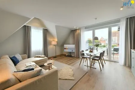 Wohnzimmer Töwerhus Ferienwohnung Bill