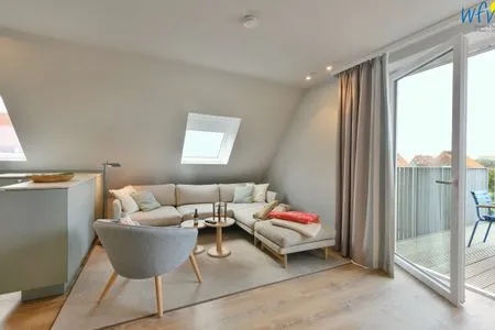 Wohnzimmer Töwerhus Ferienwohnung Hummer