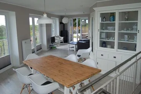 Wohnzimmer Haus Kiek in't Watt Ferienwohnung Deichrausch