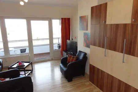 Wohnzimmer (STR74a) Ferienwohnung "Seaside Club"