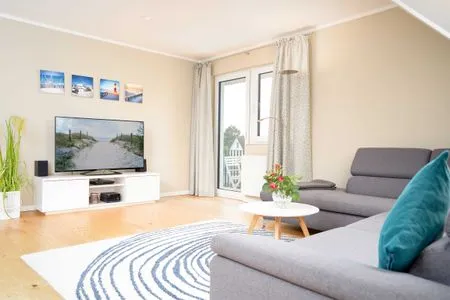 Wohnzimmer (STR92b) Ferienwohnung "Strandzeit"