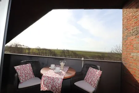 Balkon Haus Övern Diek Wohnung 4