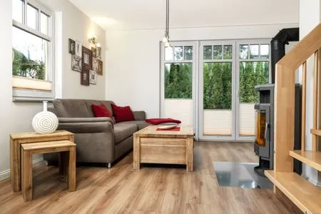 Living room Doppelhäuser zum Reetmoor Haus Theresa