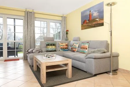 Wohnzimmer Landhaus am Meer Strandglück