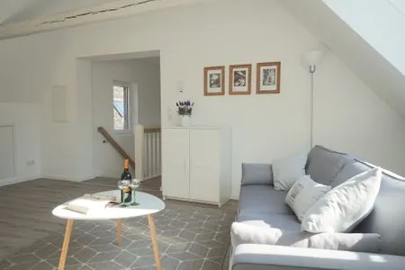 Wohnzimmer Ferienwohnung Blauzahn