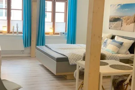 Schlafzimmer Gemütliches Apartment Eira im Herzen von Schleswig