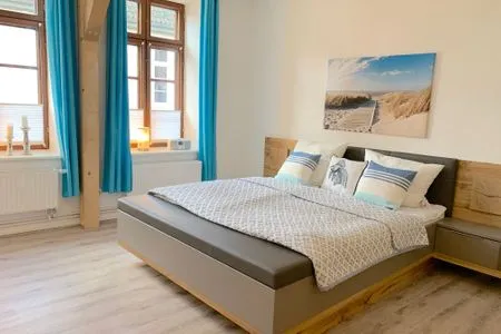 Schlafzimmer Gemütliches Apartment Eira im Herzen von Schleswig
