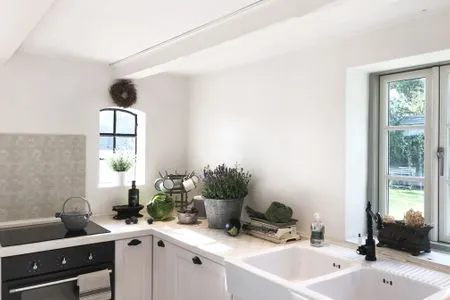 Küche / Küchenzeile Romantische Ferien unter Reet an der Schlei - Reetdachhaus Frau Schröders - Urlaub in Ostseenähe