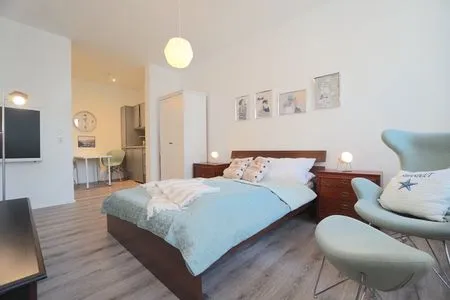 Wohnzimmer Gemütliches Apartment Odin in Schleswig – Ideal für Paare und Singles