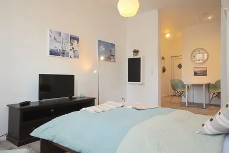 Schlafzimmer Gemütliches Apartment Odin in Schleswig – Ideal für Paare und Singles