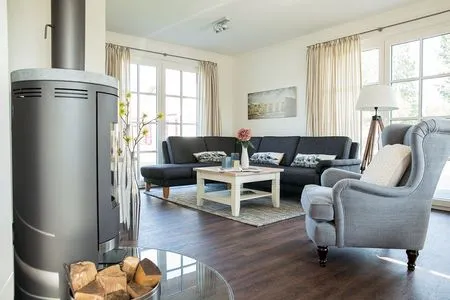 Wohnzimmer Ferienhaus Haubenlerche 62