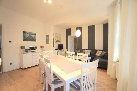 Wohnzimmer Ferienwohnung Möwe in bester zentraler Lage