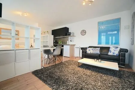 Wohnzimmer Ferienwohnung Kajüte am Borbyerufer von Eckernförde