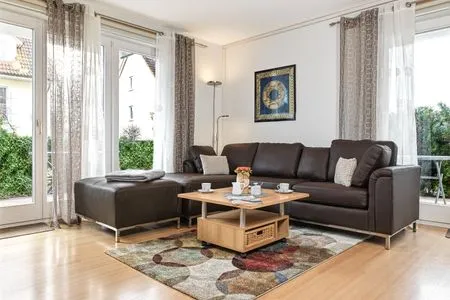 Living room Ostsee Residenz Meeresblick Strandläufer