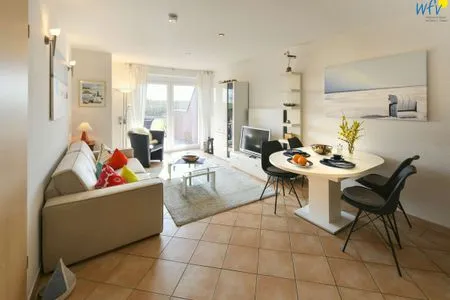 Wohnzimmer Haus Ebbe und Flut Ferienwohnung Leegwater