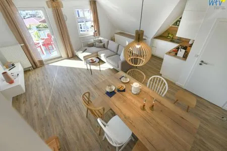 Wohnzimmer Haus am Dorfbrunnen Ferienwohnung Sand