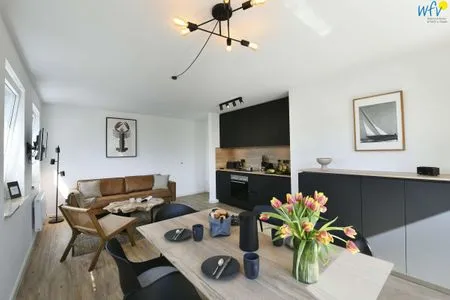 Wohnzimmer Haus am Dorfbrunnen Ferienwohnung Möwe