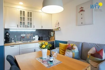 Wohnzimmer Haus Richthofenstraße 20 e Ferienwohnung Dünenwind