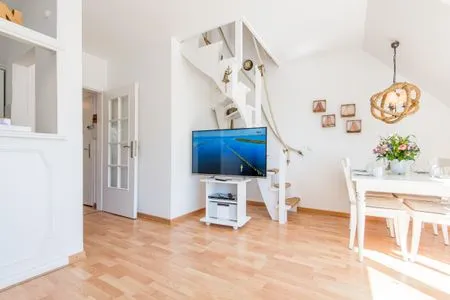 Wohnzimmer Haus Heidehörn App. 4