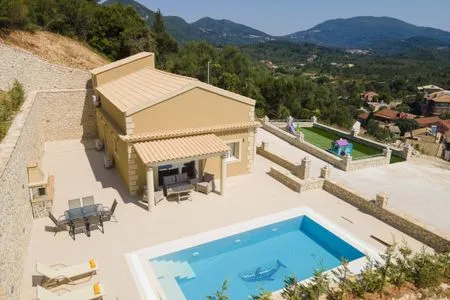 Bird's eye view  Villa Korfiatissa