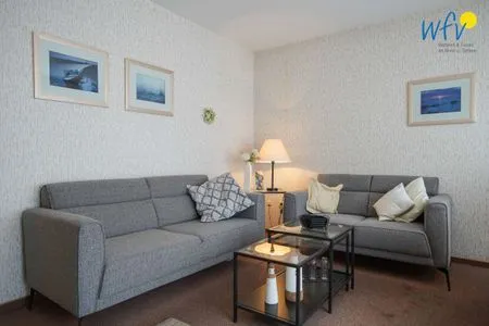 Wohnzimmer Haus Bonhuis Ferienwohnung Bahnhofspark