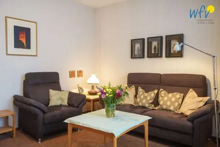 Wohnzimmer Haus Bonhuis Ferienwohnung Lütje Park