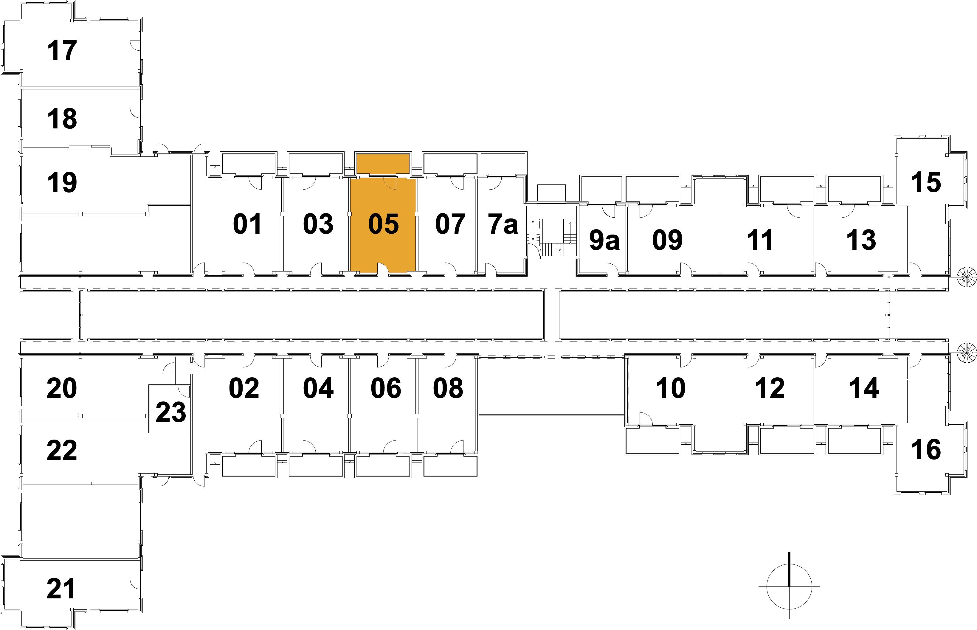 Kaiservillen Heringsdorf Ferienwohnung mit 1 Schlafzimmer und Balkon (S5) Insel Usedom - Grundriss