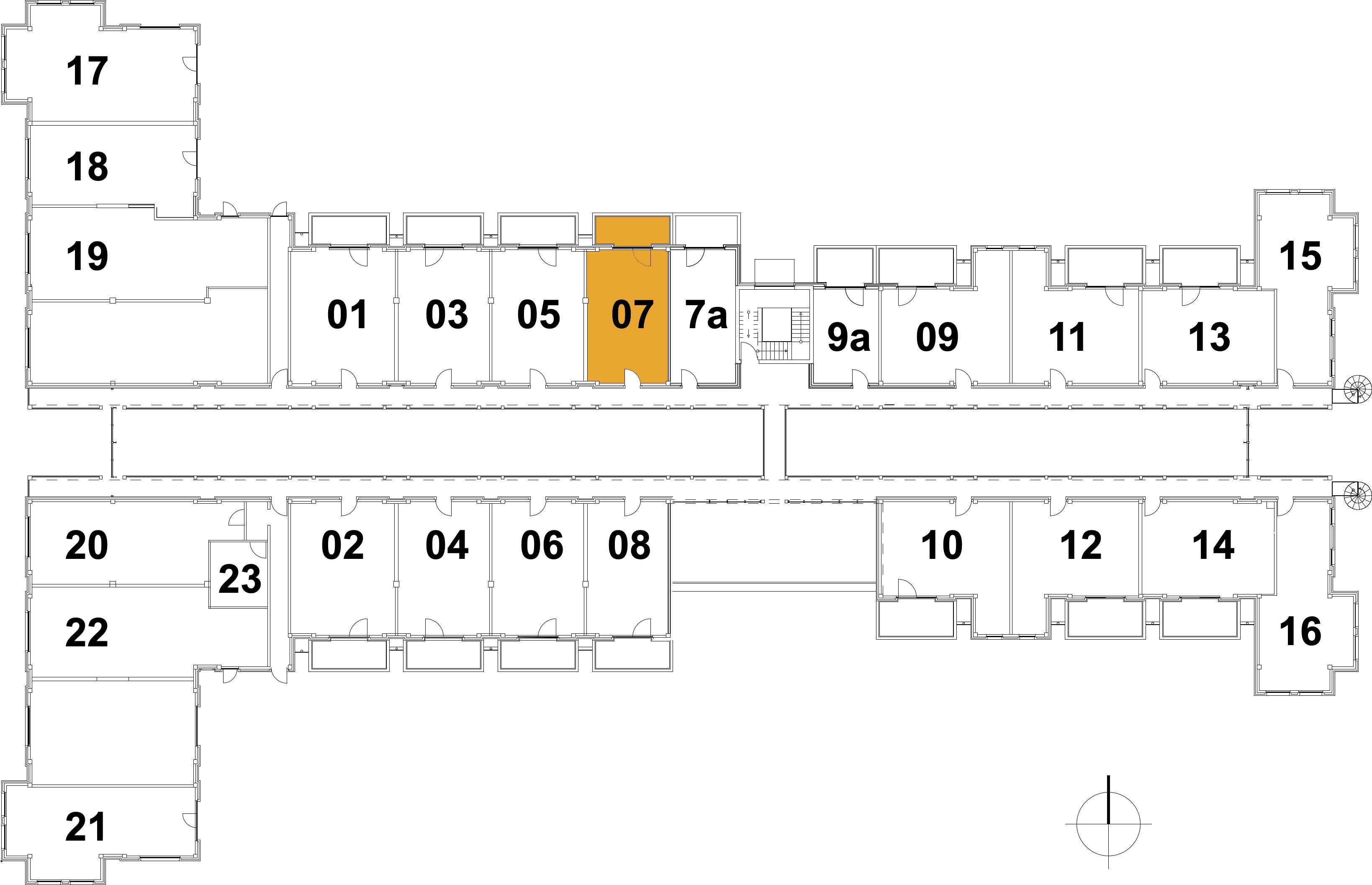 Kaiservillen Heringsdorf Ferienwohnung mit 1 Schlafzimmer und Balkon (S7) Insel Usedom - Grundriss