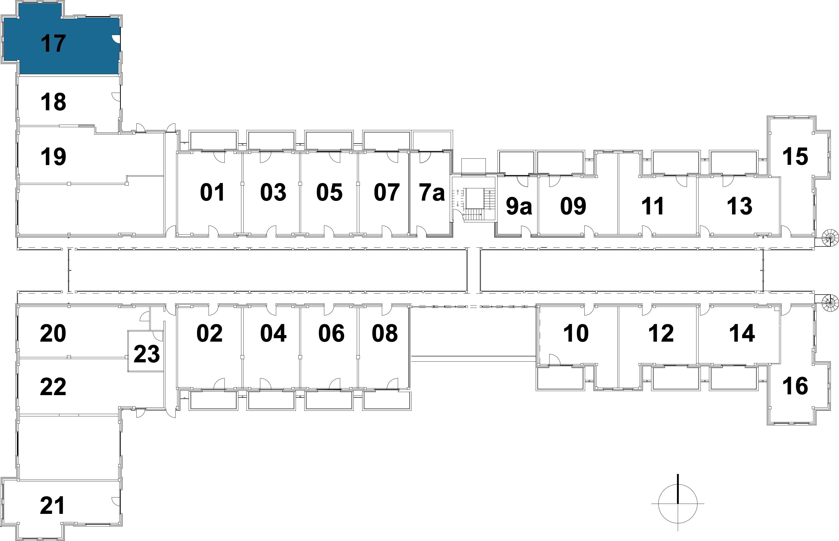Kaiservillen Heringsdorf Ferienwohnung mit 2 Schlafzimmern und Terrasse (S17) Insel Usedom - Grundriss