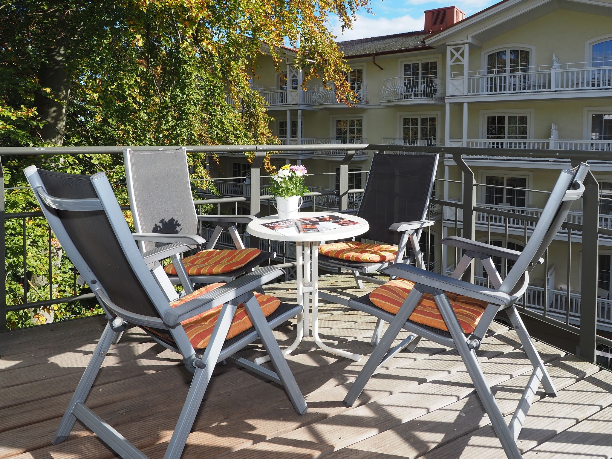 Kaiservillen Heringsdorf Ferienwohnung mit 1 Schlafzimmer und Balkon (D122) Insel Usedom - Balkon