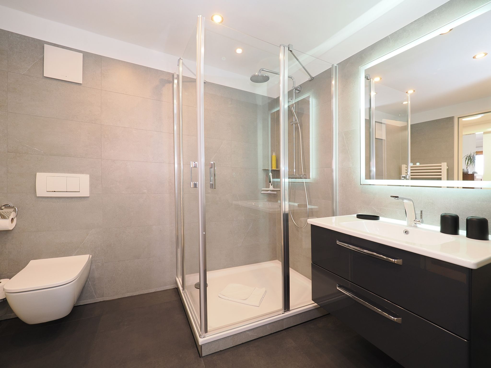 Kaiservillen Heringsdorf Ferienwohnung mit 1 Schlafzimmer und Balkon (D125) Insel Usedom - Badezimmer