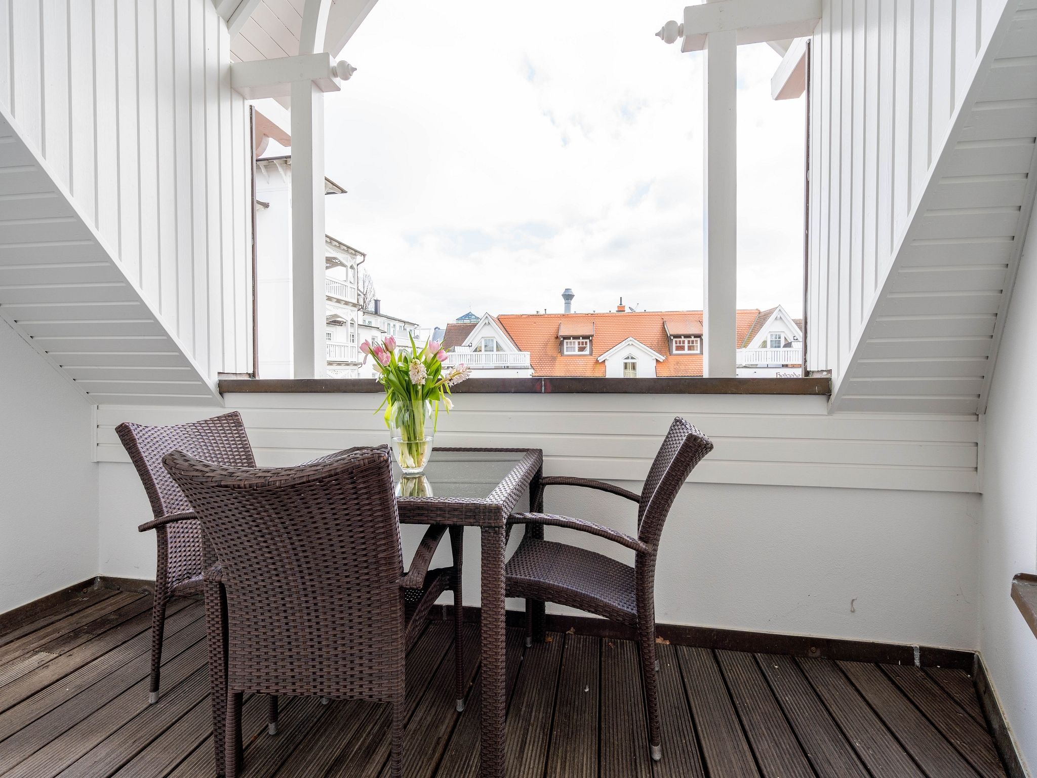 Strandvillen Binz 1-Raum-Ferienwohnung mit Balkon (AH/722) Insel Rügen - Balkon