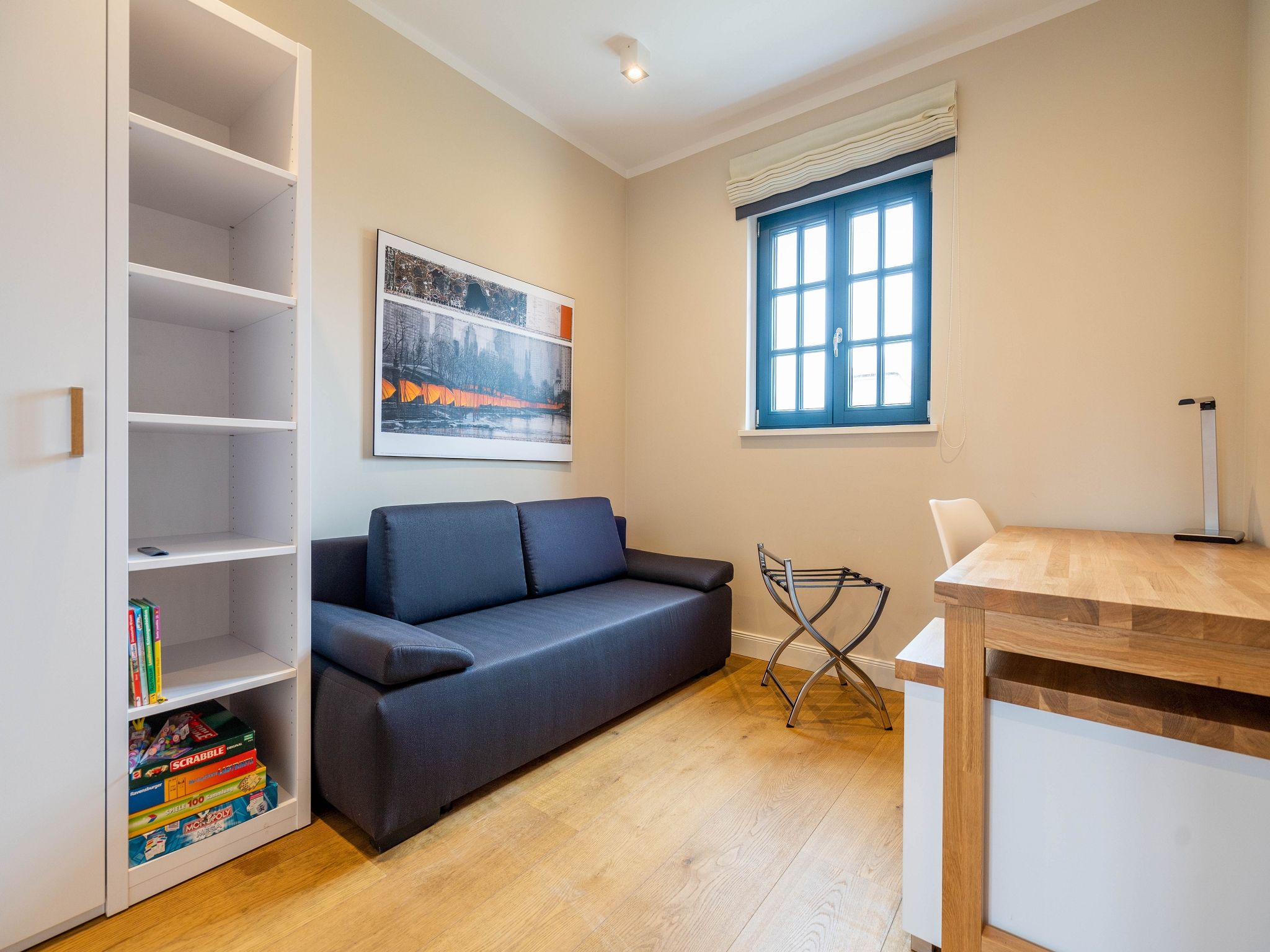 Luxus Reetdachvilla mit 3 Schlafzimmern, Sauna und Kamin (F08) - Wohnzimmer