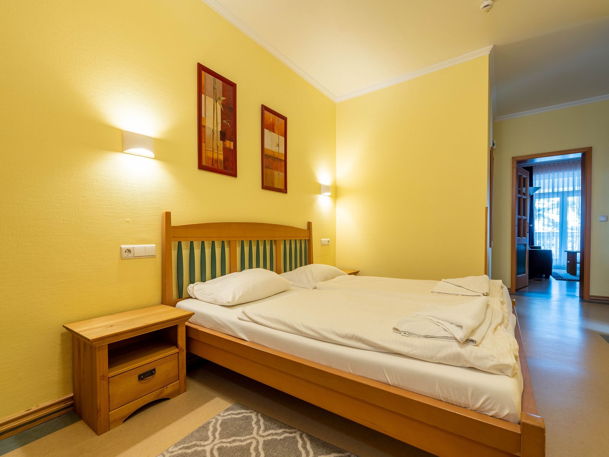 Strandvillen Binz Ferienwohnung mit Meerblick, 2 Schlafzimmern und Balkon (SV/613) Insel Rügen - Schlafzimmer