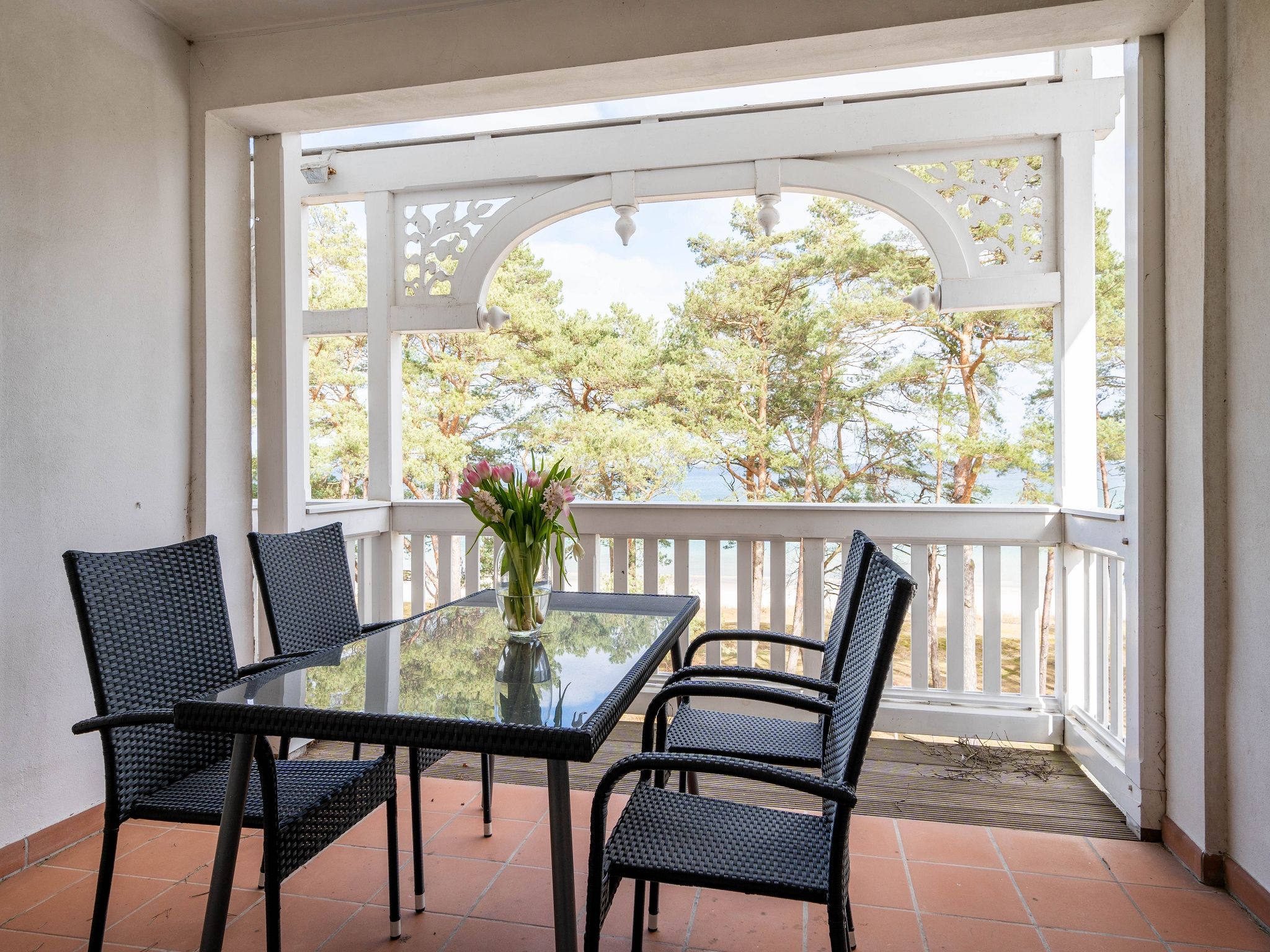 Strandvillen Binz Ferienwohnung mit Meerblick, 2 Schlafzimmern und Balkon (SV/613) Insel Rügen - Balkon