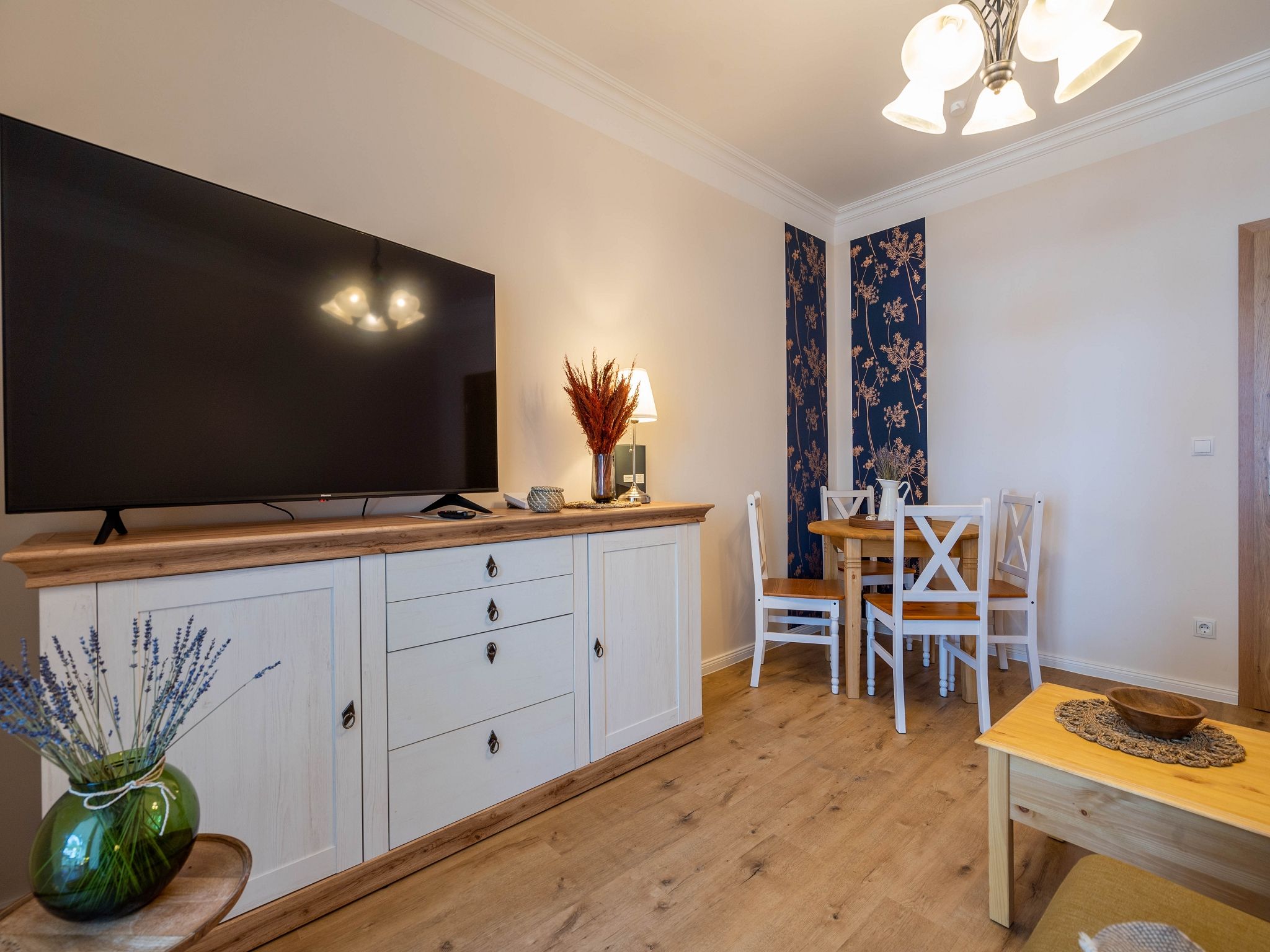 Strandvillen Binz Ferienwohnung mit Meerblick, 1 Schlafzimmer und Balkon (SV/611) Insel Rügen - Wohnzimmer