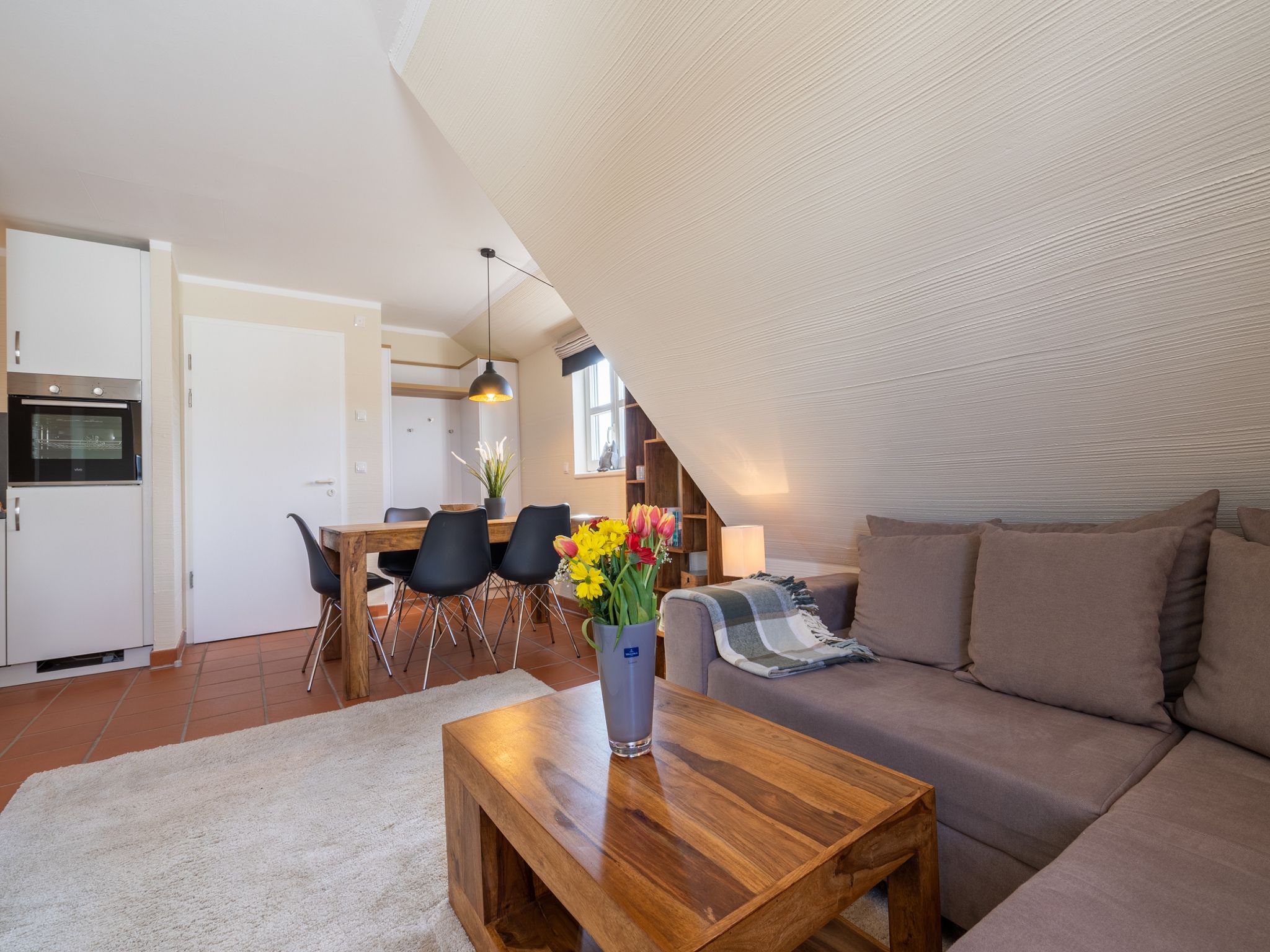 Feriendorf Rugana Komfortplus Ferienwohnung mit 1 Schlafzimmer (D38) Insel Rügen - Wohnzimmer