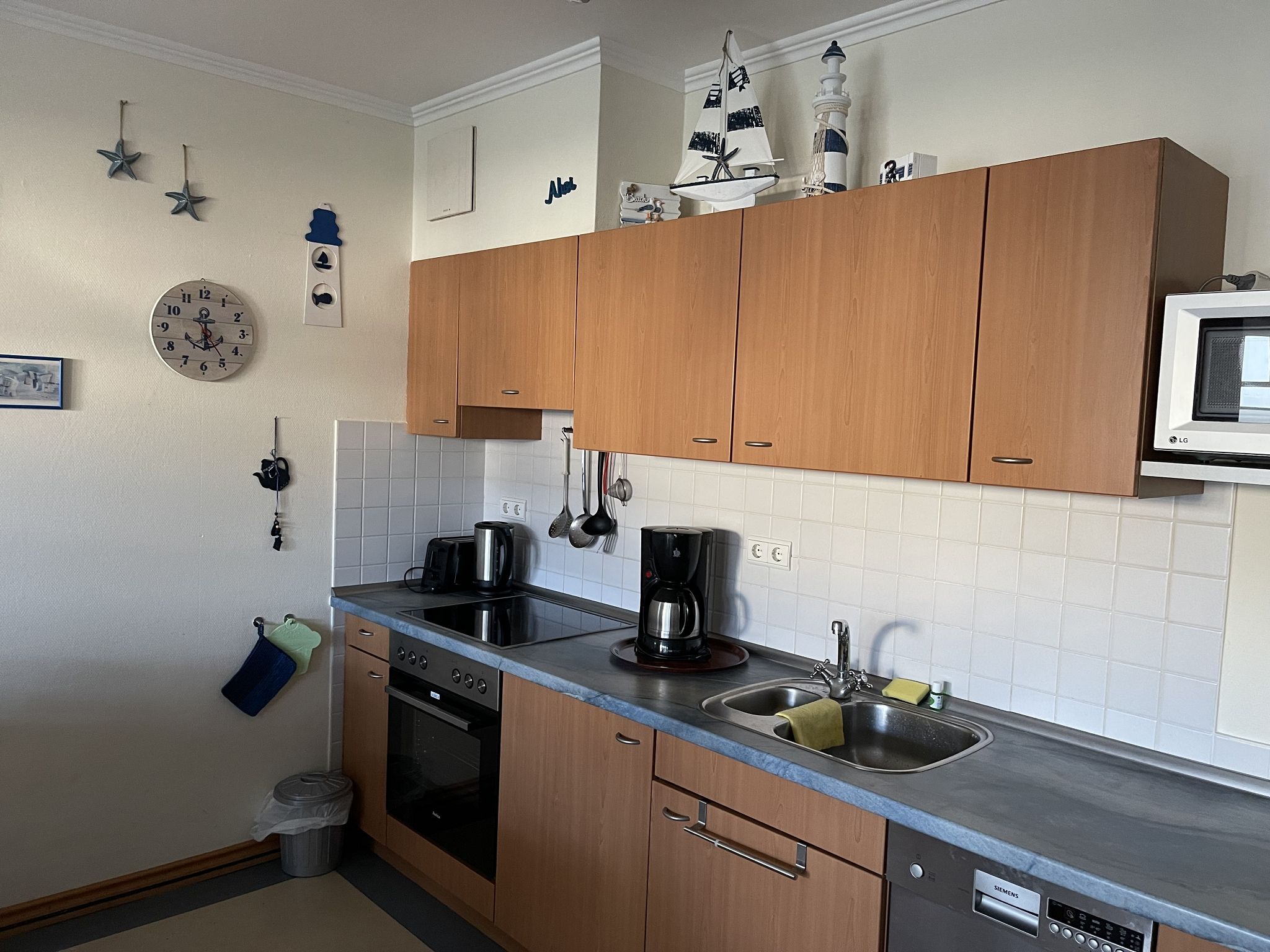 Dünenpark Binz Komfort Ferienwohnung mit 1 Schlafzimmer und Terrasse im Erdgeschoss (013) Insel Rügen - Küche / Küchenzeile