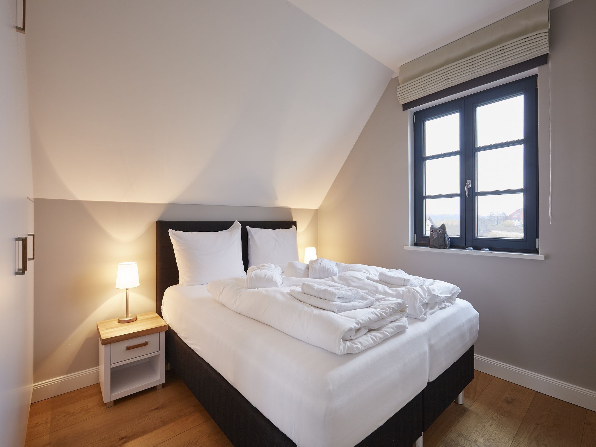 Premium Reetdachvilla mit 3 Schlafzimmern, Sauna und Kamin (F09) - Schlafzimmer