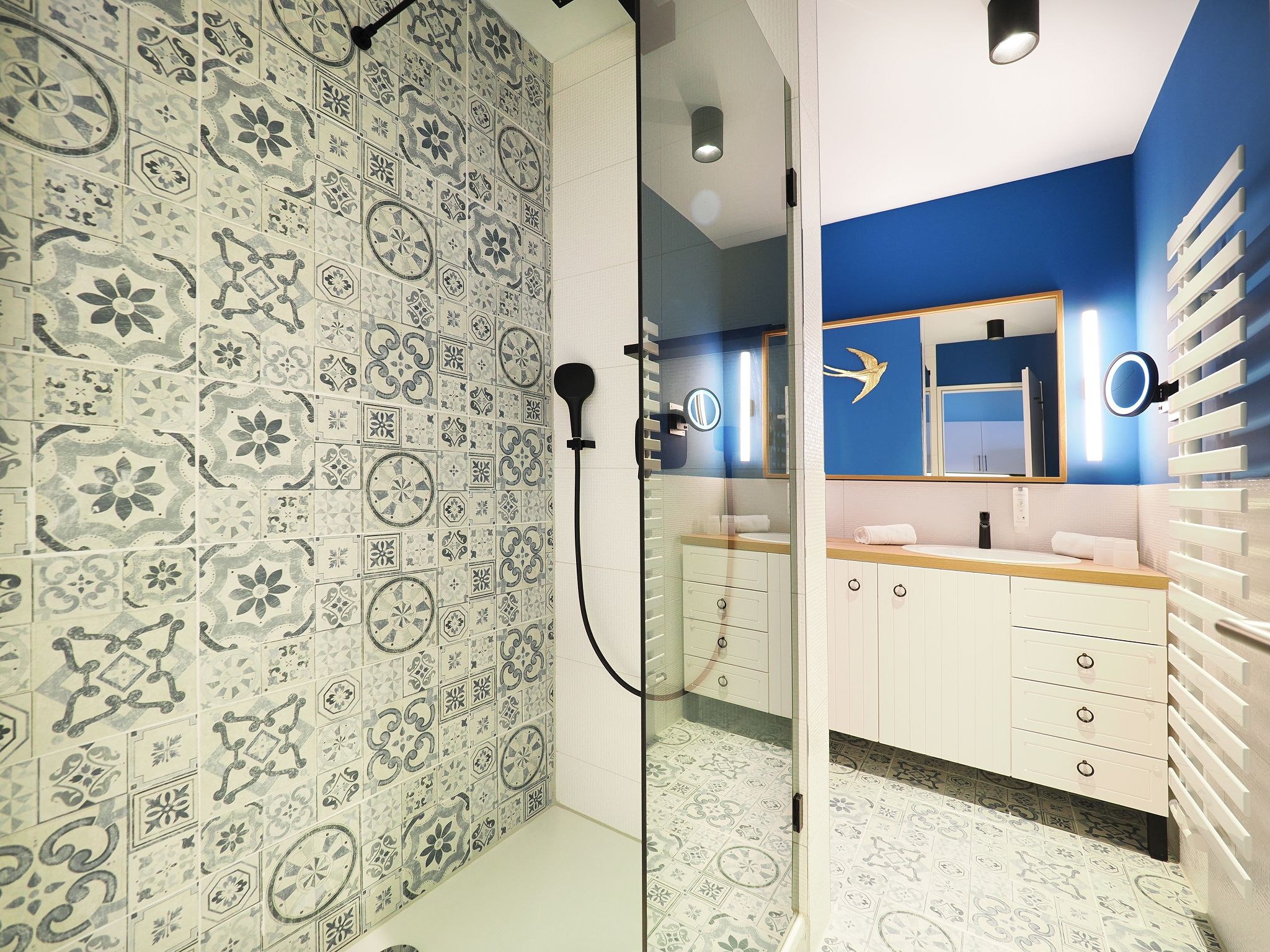 Kaiservillen Heringsdorf Ferienwohnung mit 1 Schlafzimmer und Balkon (S1) Insel Usedom - Badezimmer