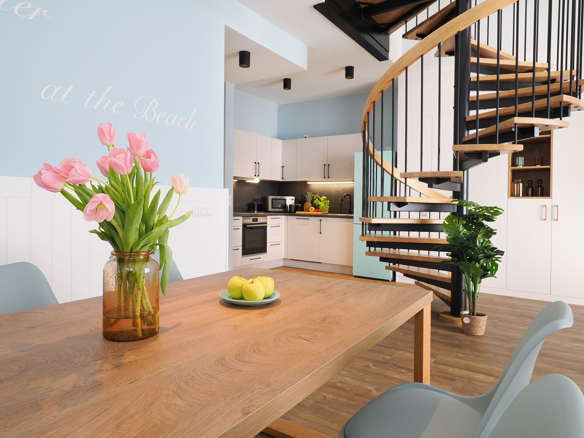 Kaiservillen Heringsdorf Ferienwohnung mit 1 Schlafzimmer, Balkon und Galerie (S2) Insel Usedom - Küche / Küchenzeile