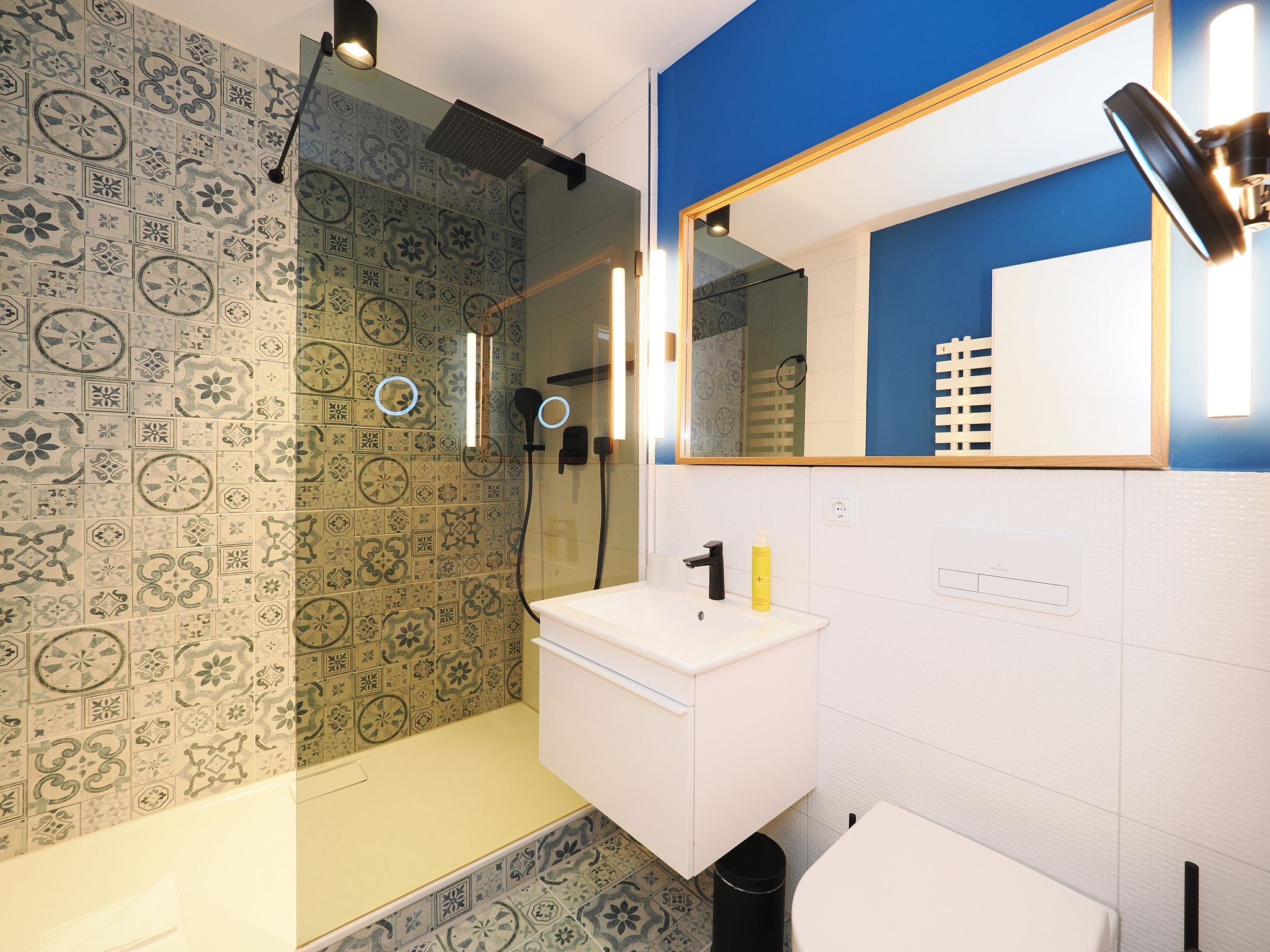 Kaiservillen Heringsdorf Ferienwohnung mit 1 Schlafzimmer und Balkon (S3) Insel Usedom - Badezimmer