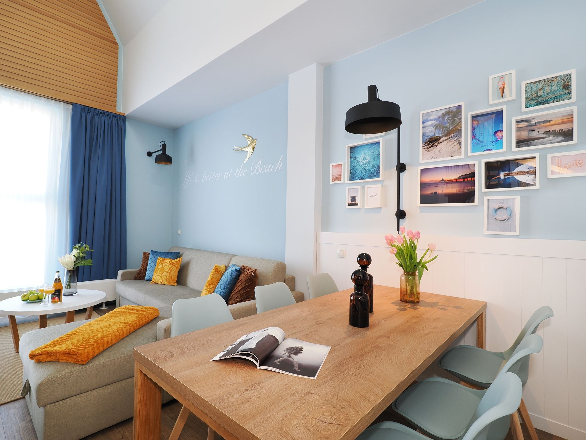 Kaiservillen Heringsdorf Ferienwohnung mit 1 Schlafzimmer und Balkon (S3) Insel Usedom - Wohnzimmer