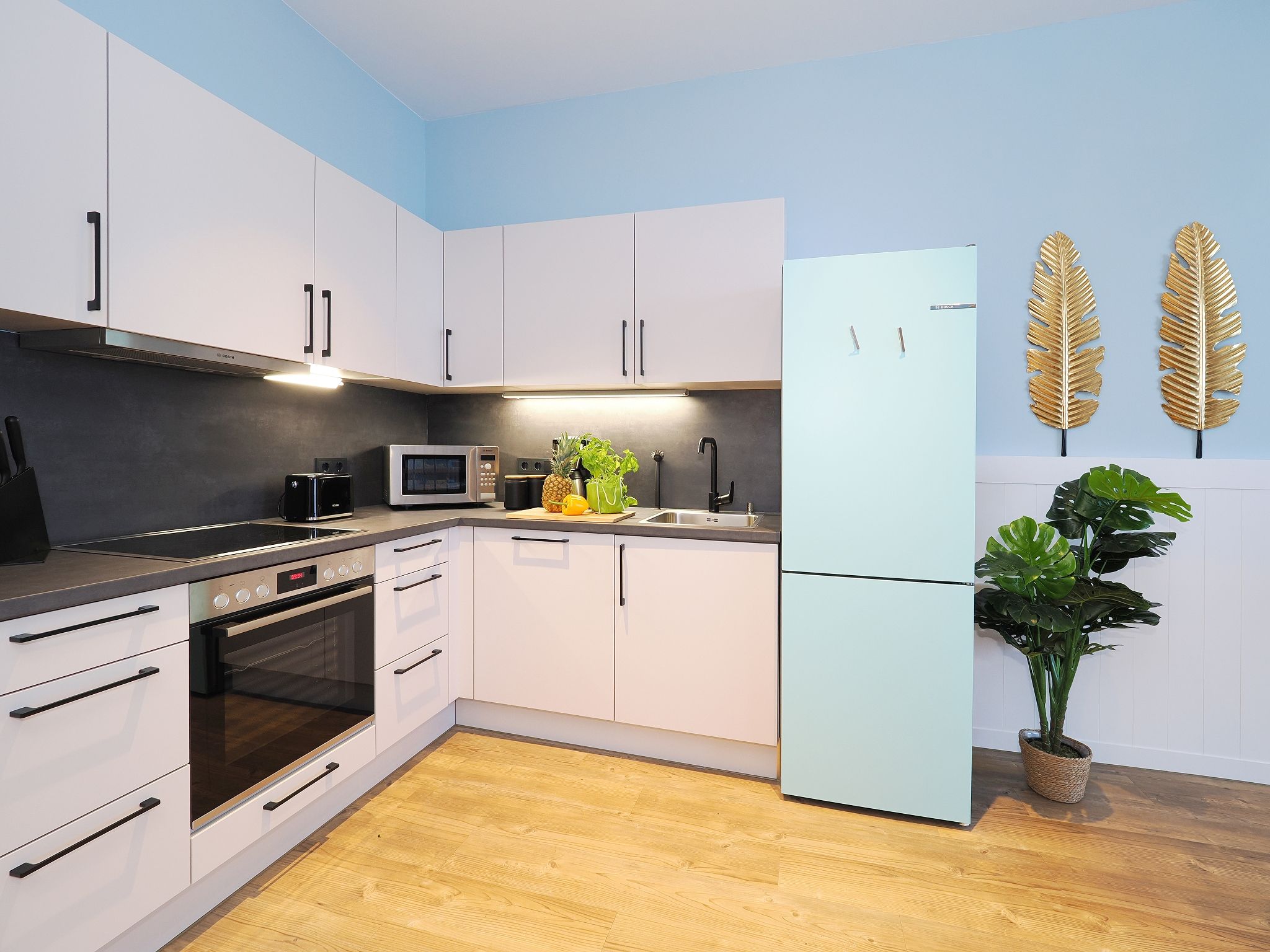 Kaiservillen Heringsdorf Ferienwohnung mit 1 Schlafzimmer und Balkon (S3) Insel Usedom - Küche / Küchenzeile