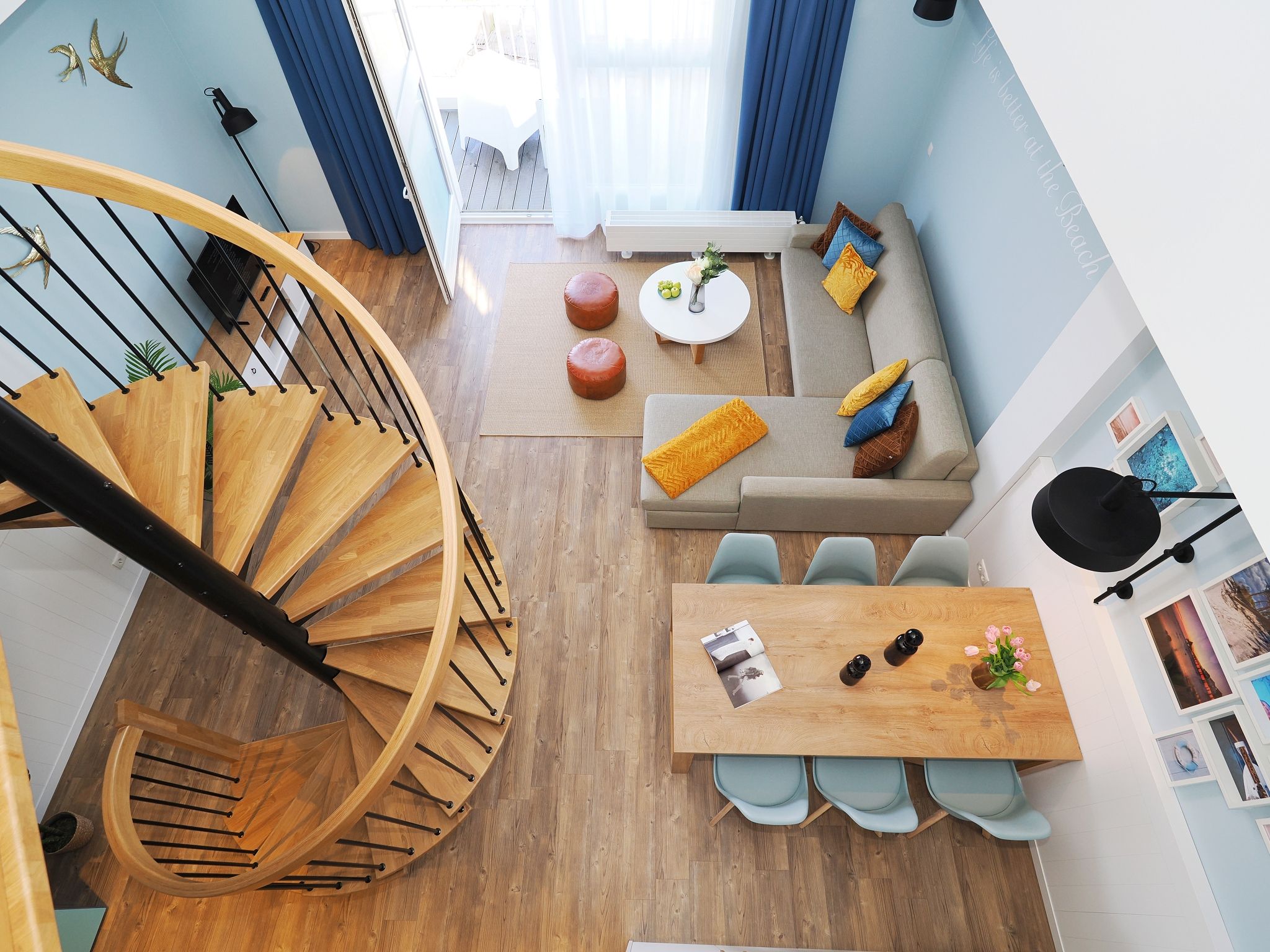 Kaiservillen Heringsdorf Ferienwohnung mit 1 Schlafzimmer und Balkon (S3) Insel Usedom - Wohnzimmer