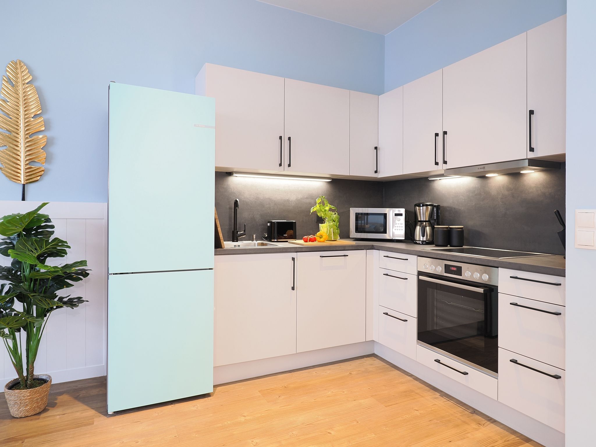 Kaiservillen Heringsdorf Ferienwohnung mit 1 Schlafzimmer und Balkon (S5) Insel Usedom - Küche / Küchenzeile